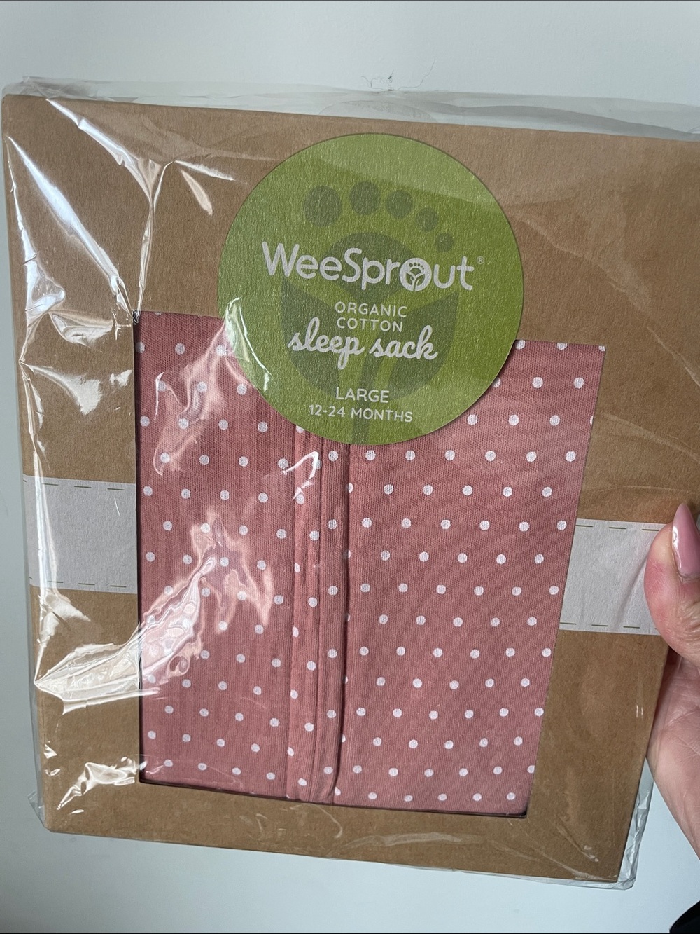 New WeeSprout Organic Cotton Sleep Sack - Large 12-24 months